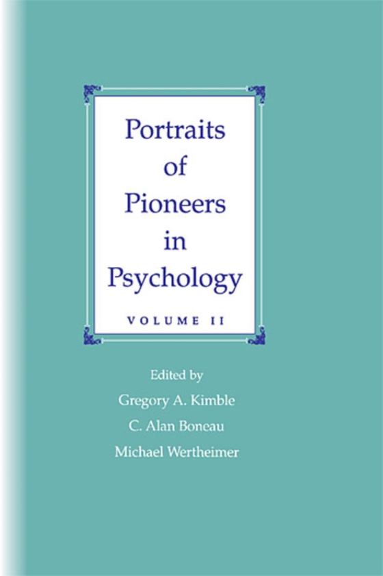 Portraits of Pioneers in Psychology