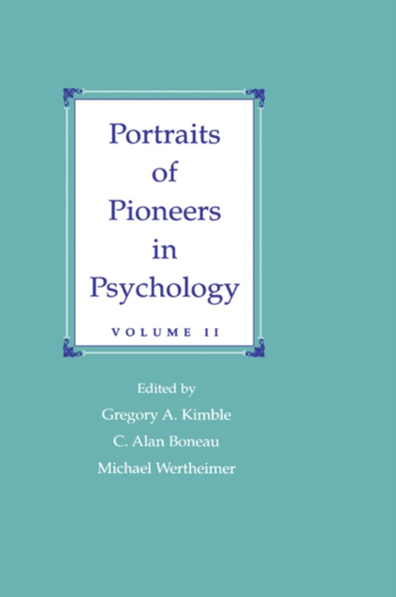 Portraits of Pioneers in Psychology (e-bog) af -