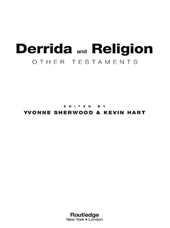 Derrida and Religion (e-bog) af -