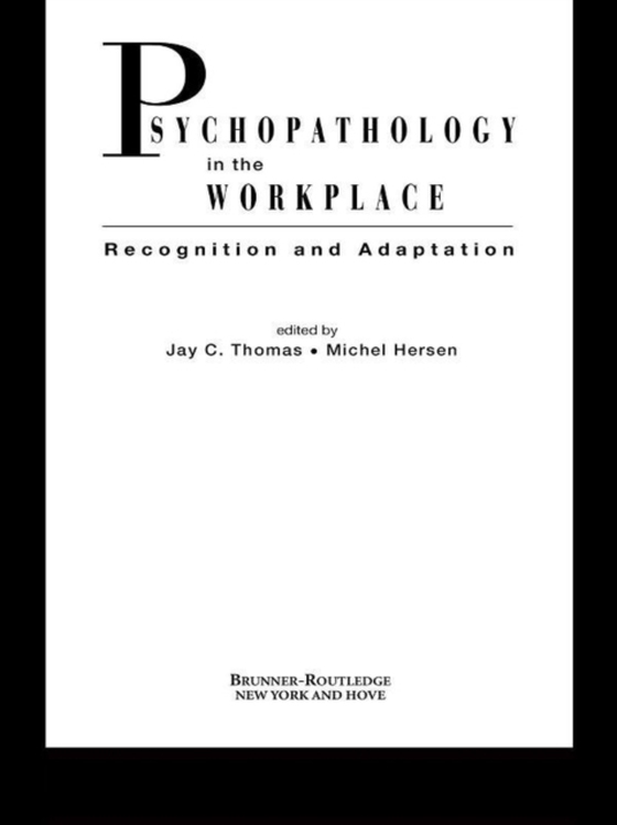 Psychopathology in the Workplace (e-bog) af -