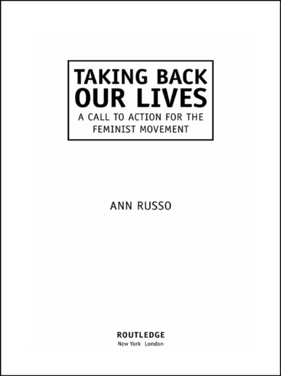 Taking Back Our Lives (e-bog) af Russo, Ann