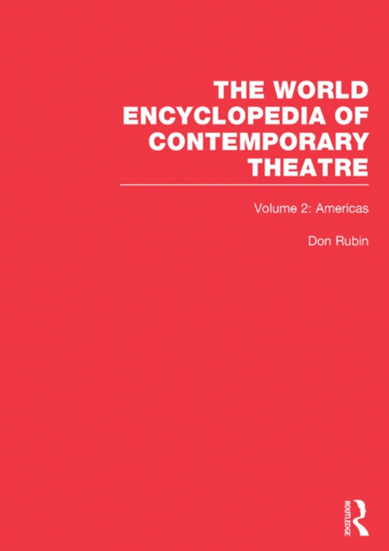 World Encyclopedia of Contemporary Theatre (e-bog) af -