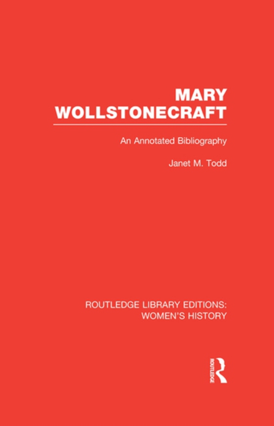 Mary Wollstonecraft (e-bog) af Todd, Janet