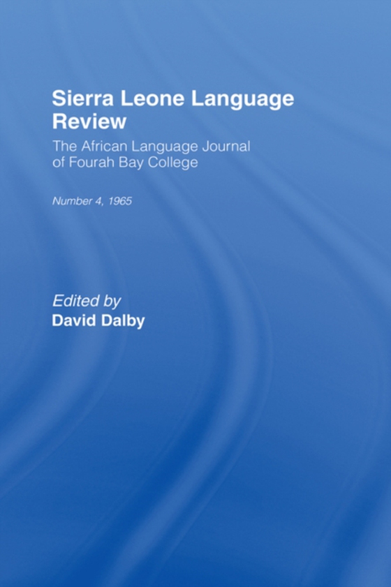 African Language Review (e-bog) af -