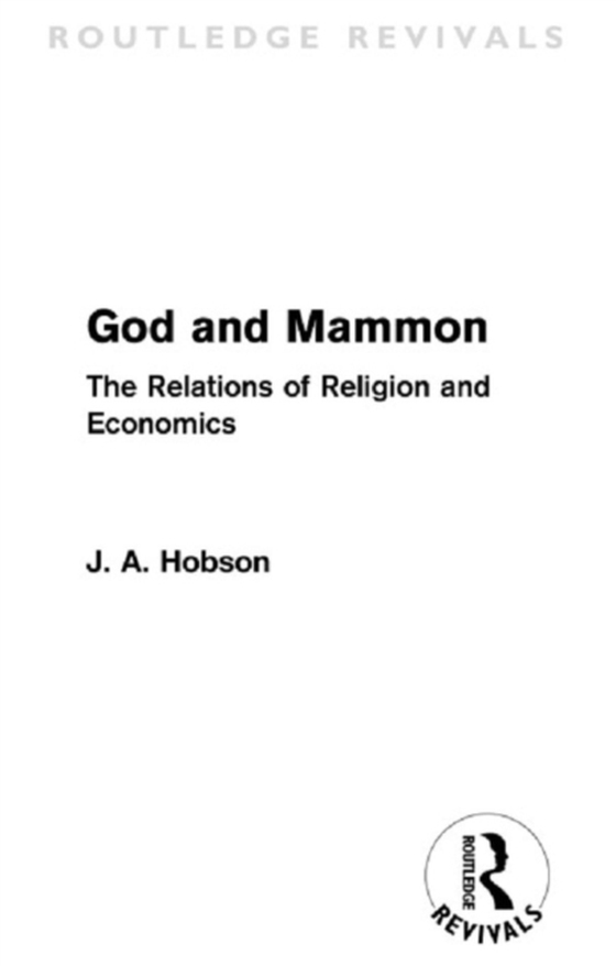 God and Mammon (Routledge Revivals)