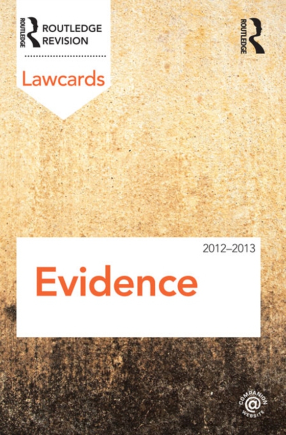 Evidence Lawcards 2012-2013 (e-bog) af Routledge