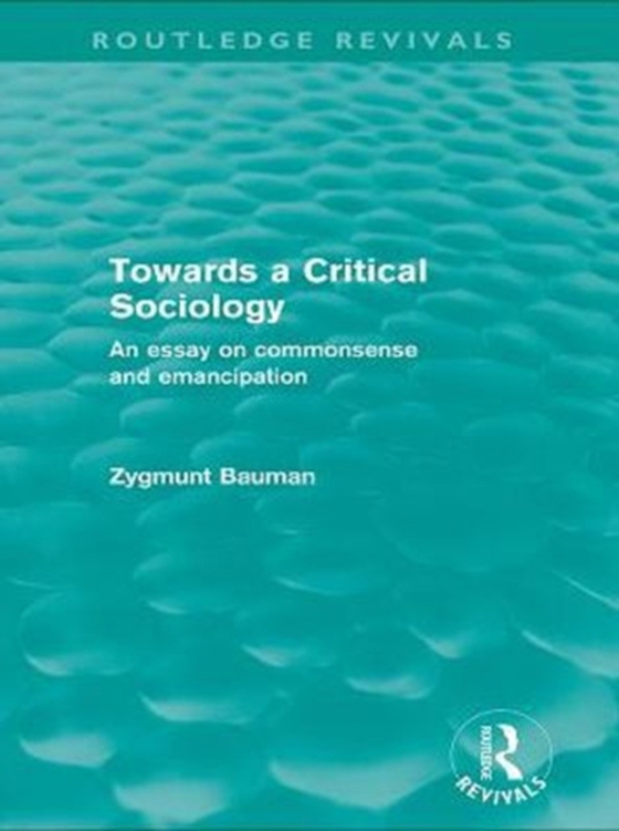 Towards a Critical Sociology (Routledge Revivals)