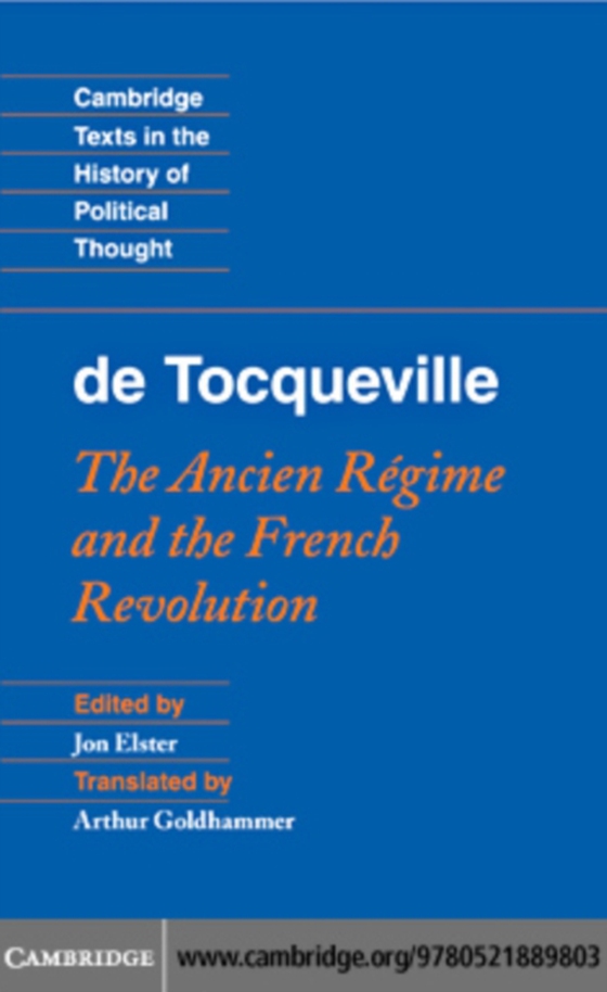 Tocqueville: The Ancien Regime and the French Revolution (e-bog) af -