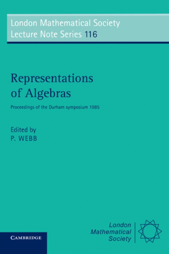 Representations of Algebras (e-bog) af -