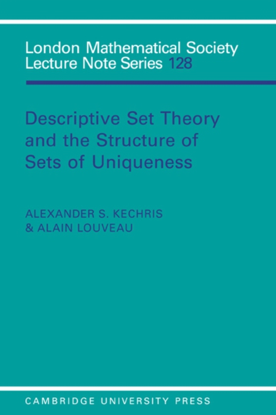 Descriptive Set Theory and the Structure of Sets of Uniqueness (e-bog) af Louveau, Alain