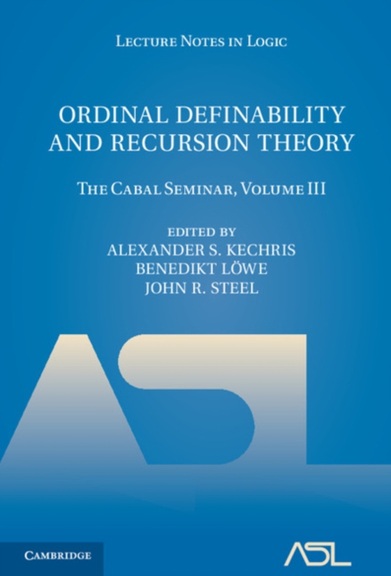 Ordinal Definability and Recursion Theory: Volume 3 (e-bog) af -
