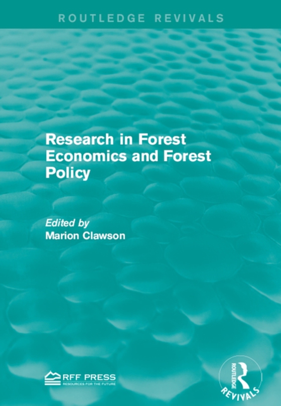 Research in Forest Economics and Forest Policy