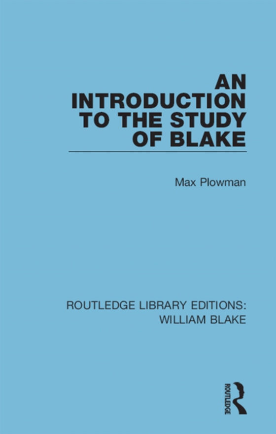 Introduction to the Study of Blake (e-bog) af Plowman, Max