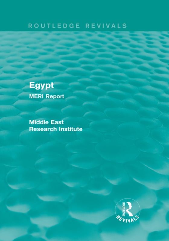 Middle East Research Institute Reports (Routledge Revivals) (e-bog) af Institute, Middle East Research