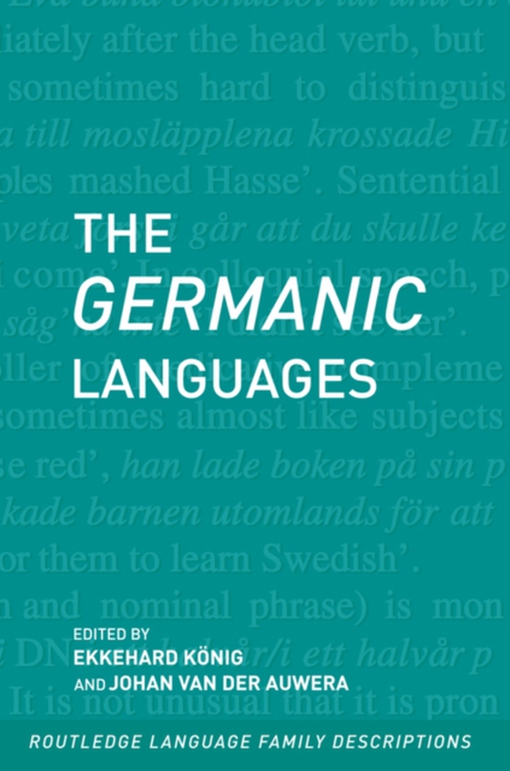 Germanic Languages (e-bog) af Auwera, Johan van der