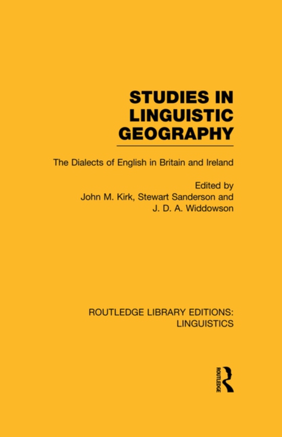 Studies in Linguistic Geography (RLE Linguistics D: English Linguistics) (e-bog) af -