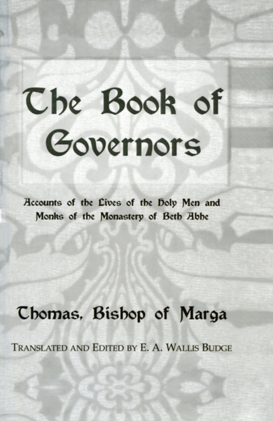 Book Of Governors (e-bog) af Budge, E.A. Wallis