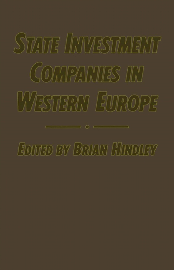 State Investment Companies in Western Europe