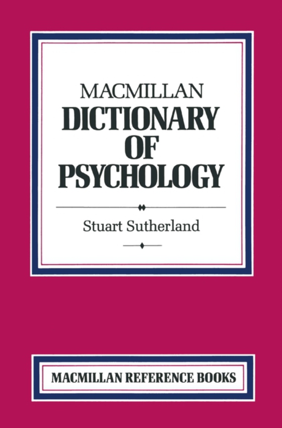 Macmillan Dictionary of Psychology