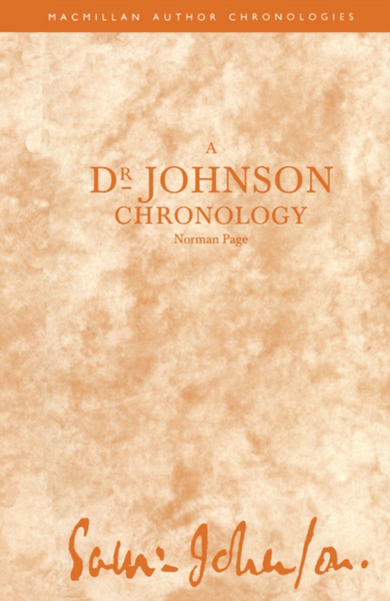 Dr Johnson Chronology (e-bog) af Page, Norman