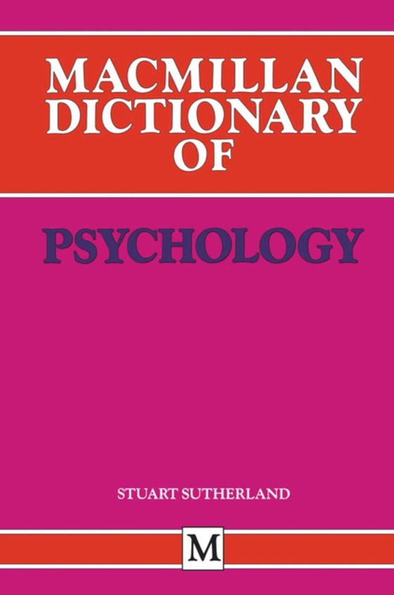 Macmillan Dictionary of Psychology (e-bog) af -