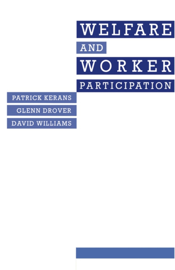 Welfare And Worker Participation (e-bog) af Sebold, Richard