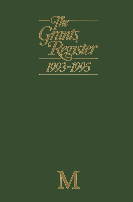 Grants Register 1993-1995