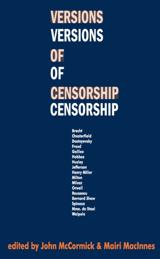 Versions of Censorship (e-bog) af MacInnes, Mairi