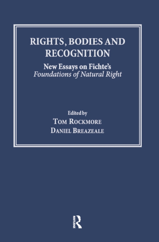 Rights, Bodies and Recognition (e-bog) af -