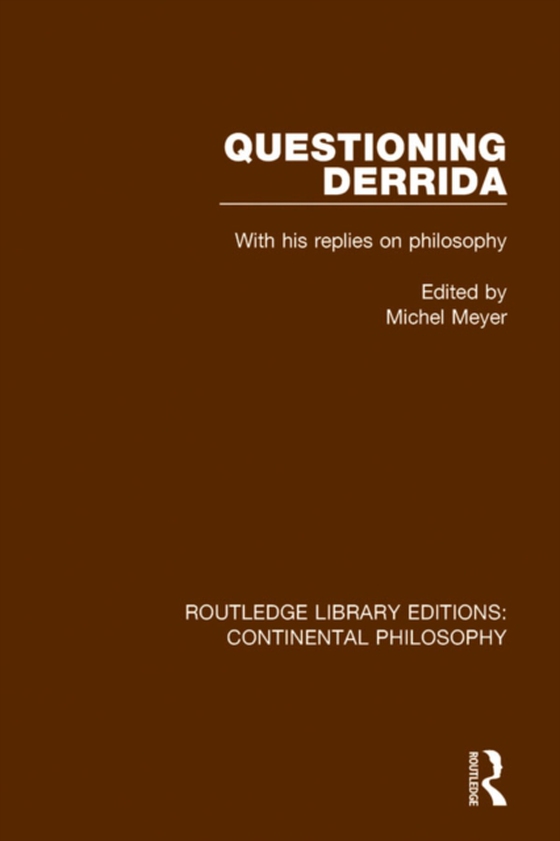 Questioning Derrida (e-bog) af -