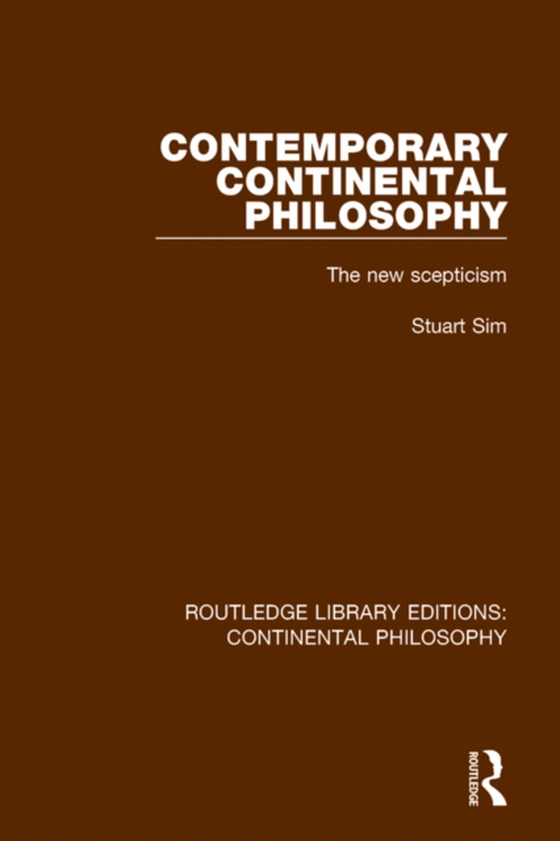 Contemporary Continental Philosophy