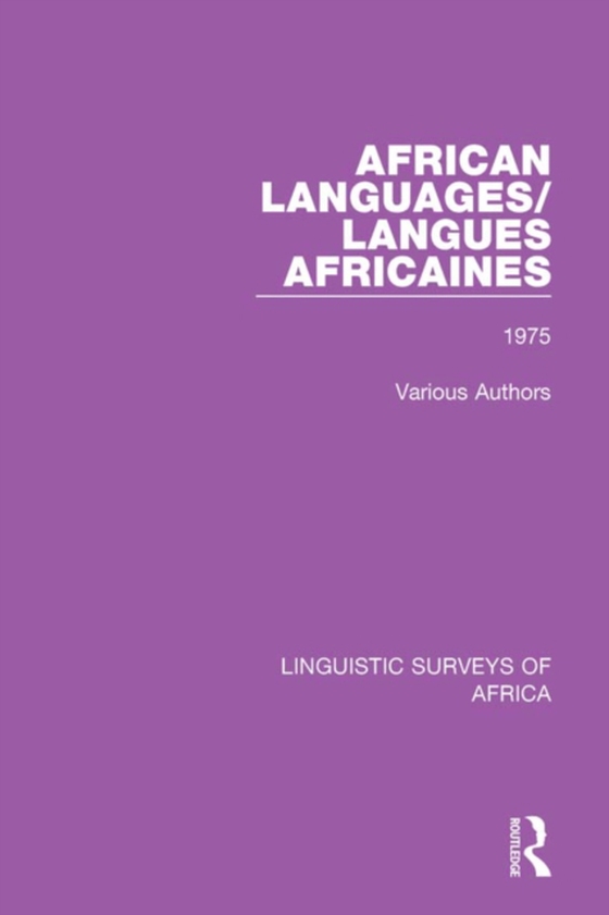 African Languages/Langues Africaines (e-bog) af Authors, Various