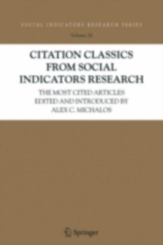 Citation Classics from Social Indicators Research (e-bog) af -