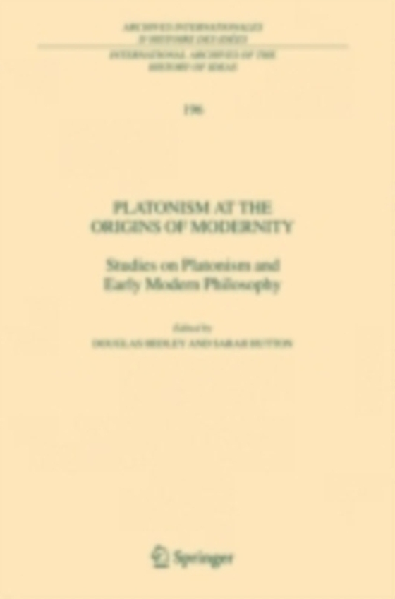 Platonism at the Origins of Modernity (e-bog) af -