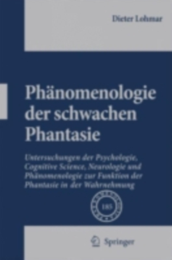 Phanomenologie der schwachen Phantasie (e-bog) af Lohmar, Dieter