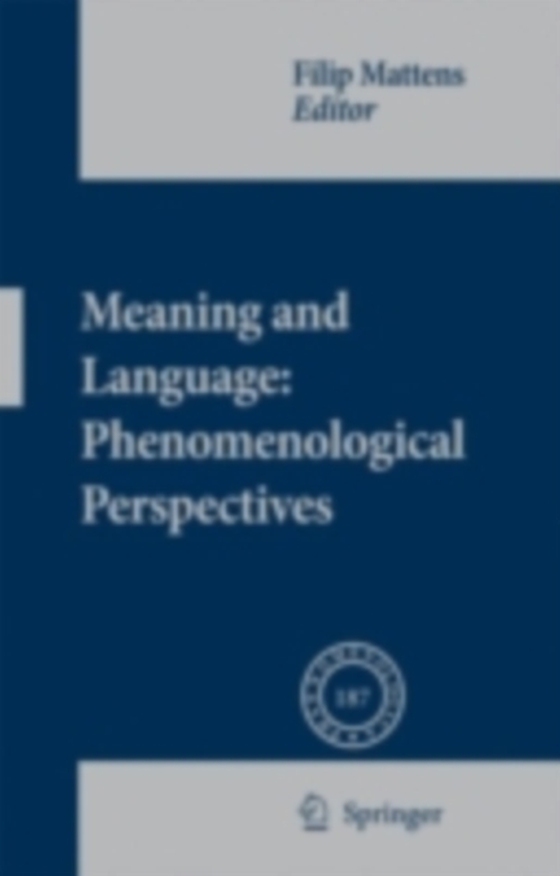 Meaning and Language: Phenomenological Perspectives (e-bog) af -