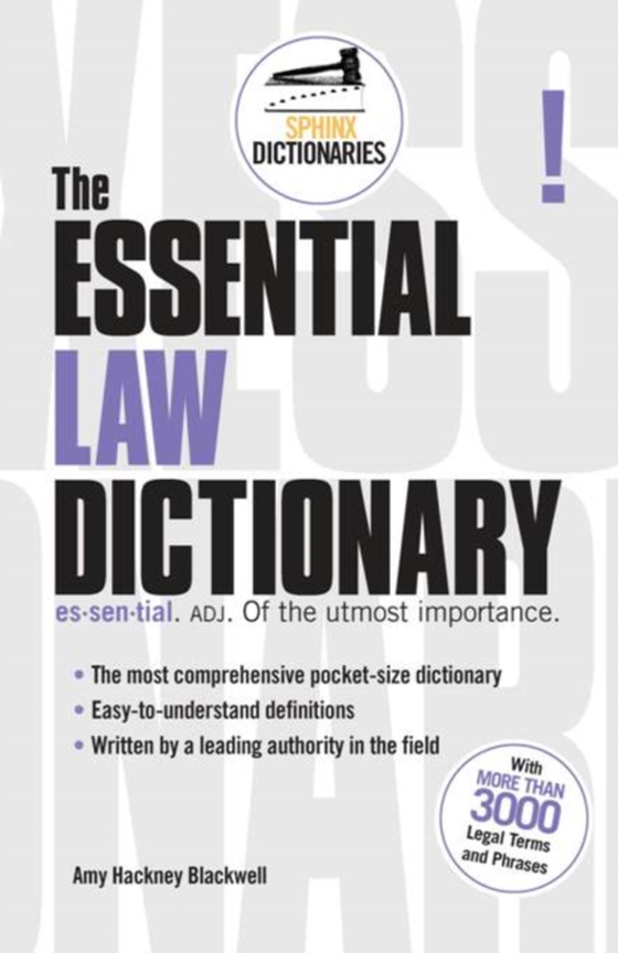 Essential Law Dictionary (e-bog) af Amy Blackwell, Blackwell