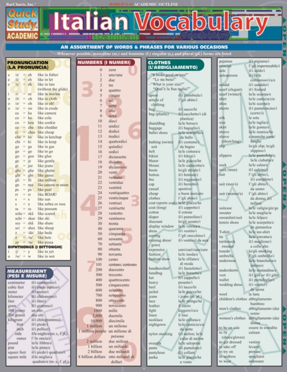 Italian Vocabulary (e-bog) af Levi, Joseph