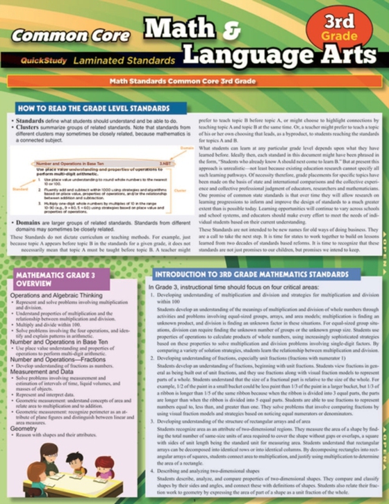 Ccss: Math & Language Arts - 3Rdgrade