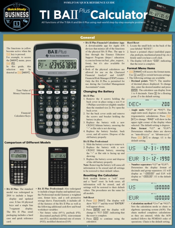 TI BA II Plus Calculator (e-bog) af BarCharts, Inc.