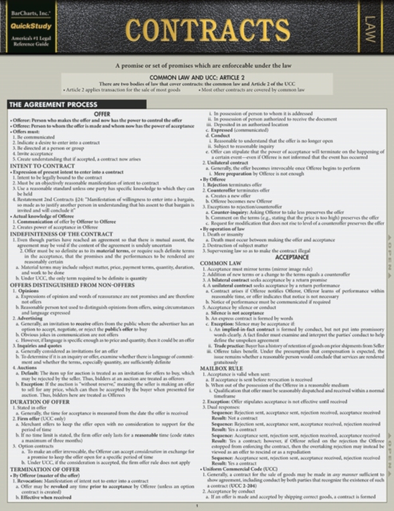 Contracts (e-bog) af BarCharts, Inc.