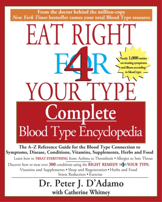 Eat Right 4 Your Type The complete Blood Type Encyclopedia (e-bog) af Whitney, Catherine