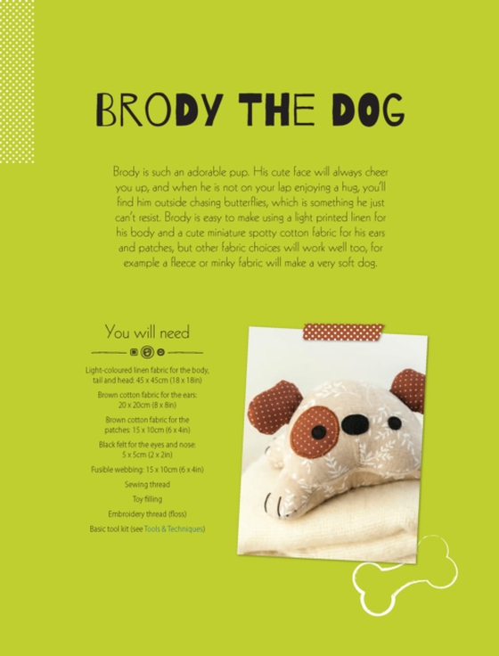 Brody the Dog Soft Toy Pattern