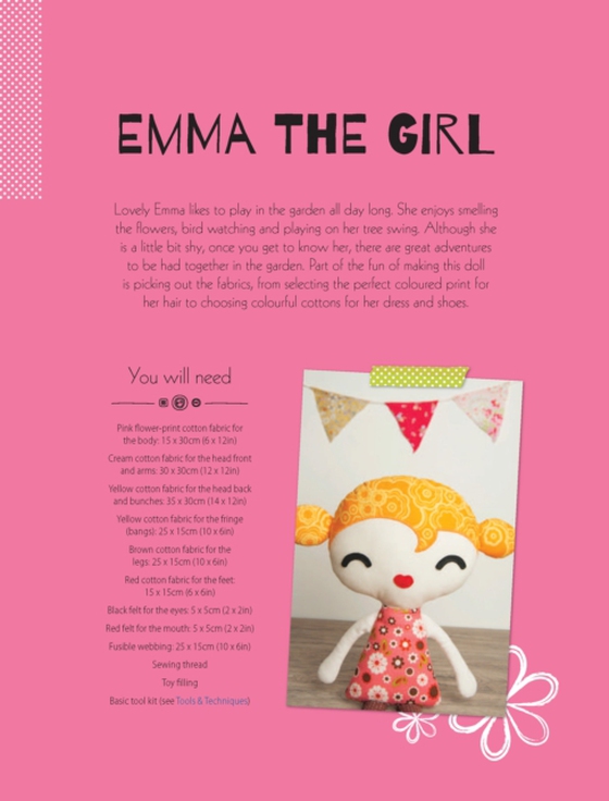 Emma the Girl Soft Toy Pattern (e-bog) af Vos-Bolman, Mariska (Author)