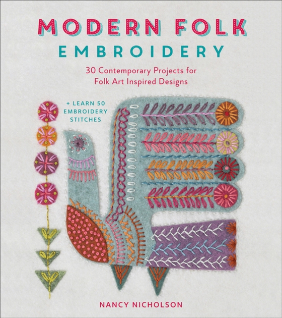 Modern Folk Embroidery (e-bog) af Nicholson, Nancy