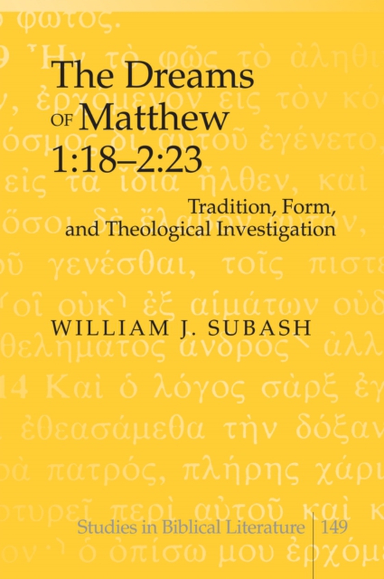 Dreams of Matthew 1:18-2:23 (e-bog) af William J. Subash, Subash