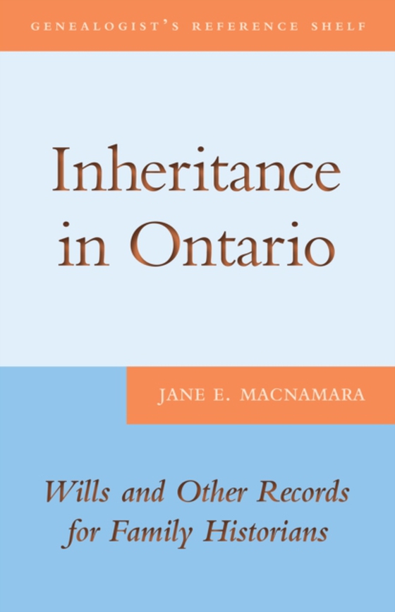 Inheritance in Ontario (e-bog) af MacNamara, Jane E.