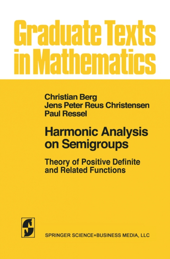 Harmonic Analysis on Semigroups (e-bog) af Ressel, P.