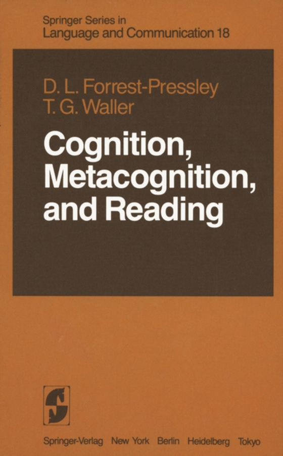 Cognition, Metacognition, and Reading (e-bog) af Waller, T. Gary