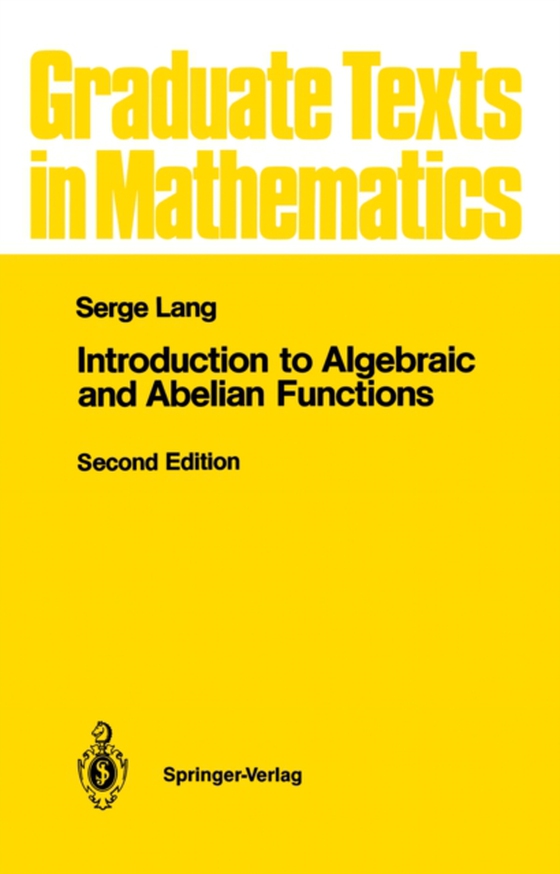 Introduction to Algebraic and Abelian Functions (e-bog) af Lang, Serge